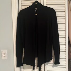 AQUA Cashmere Open Cardigan